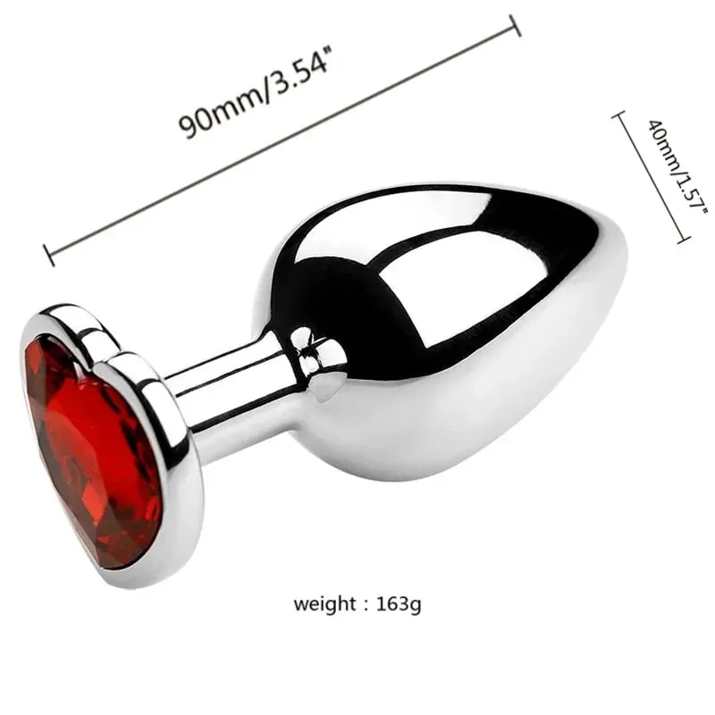 S/M/L Metal Anal Plug Butt Plug Sex Toy Butt Toy for Women Men Couples Gay Adult Game Masturbator Anal Diamond Sex Shop