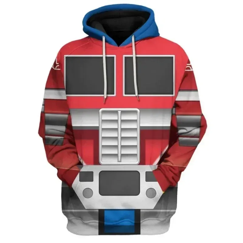 Bandai Brand's New 2026 Autumn-winter Collection Features A Stylish Cosplayer Men's Hooded Sweatshirt Inspired By Transformers