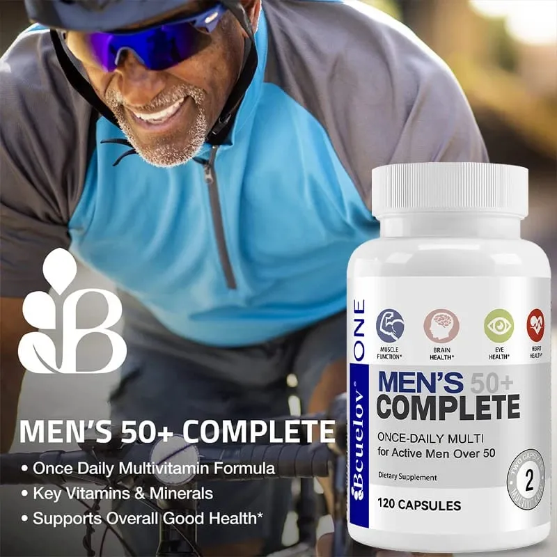 Men's Multivitamin for 50+ - Enhances Memory and Cognition Supports Brain Eye and Heart Health Boosts Energy and Immunity — image 4