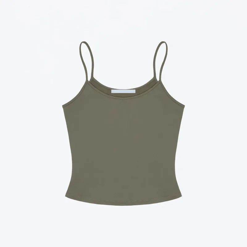 Tank Summer Solid Color Slim-Fit Camisole Basic Versatile Slimming Sleeveless Top Multi-Color Basic Versatile Top for Daily Commute Slim-Fit Camisole — image 12