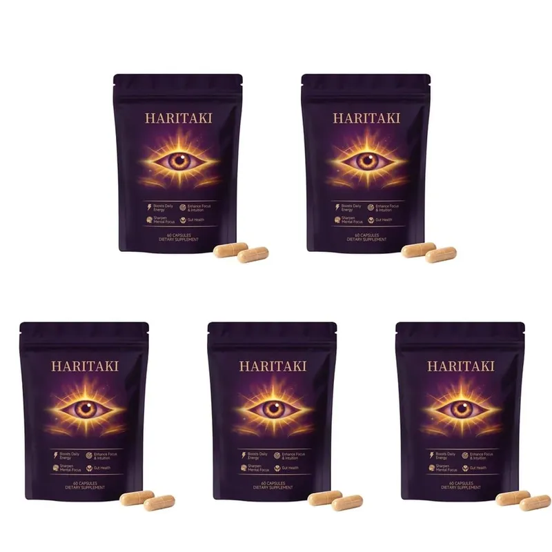 Haritaki Fruit Powder Capsules Supports Digestive Balance and Gut Health Mental Focus Single Ingredient 30 Servings 60 Capsules
