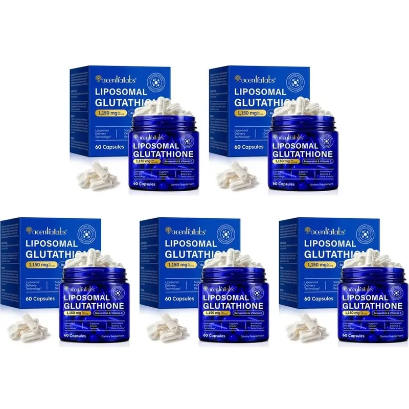 Liposomal Glutathione Capsules with Resveratrol Vitamin C for Antioxidant Defense Immune & Cellular Support 60 Capsules — image 11