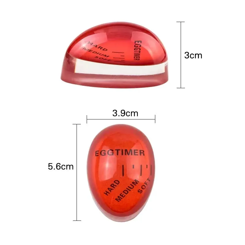 DU Egg Timer Color Changing Indicator Kitchen Boiled Egg Timer Resin Perfect Boiled Eggs By Temperature Home Kitchen Gadget