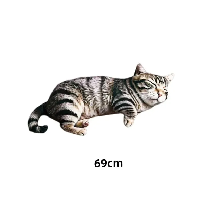 Simulated Animal Pillow Dog Cat Pig Cattle Plushies Toys Home Decor Toys Soft Sofa Cushion Throw Pillow Creative Birthday Gifts
