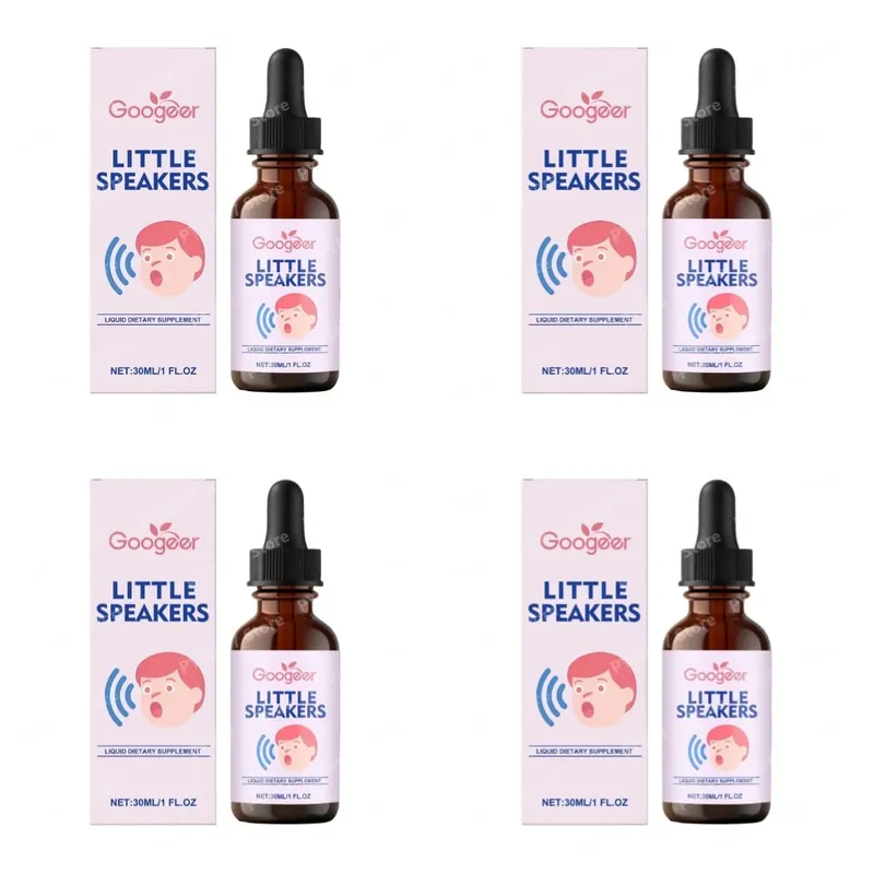 Googeer Little Speakers Liquid Supplement Vitamin B12 D3 Zeolite For Verbal Expression Language & Focus Support Kids 30ml