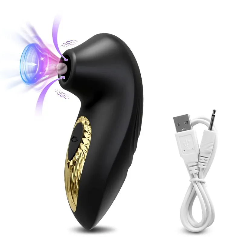 Clit Sucker Vibrator Vacuum Sucking Vibrating Clitoris Nipples Stimulator Female Masturbator Adult Goods Sex Toy for Women