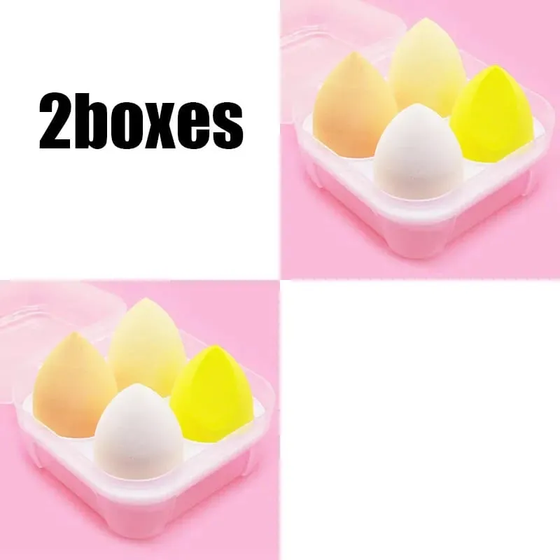 4/8/16pcs Cosmetic Puff Set Beauty Egg Wet And Dry Dual-Use Egg Makeup Foundation Sponge Air Cushion Puff Soft Makeup Tools