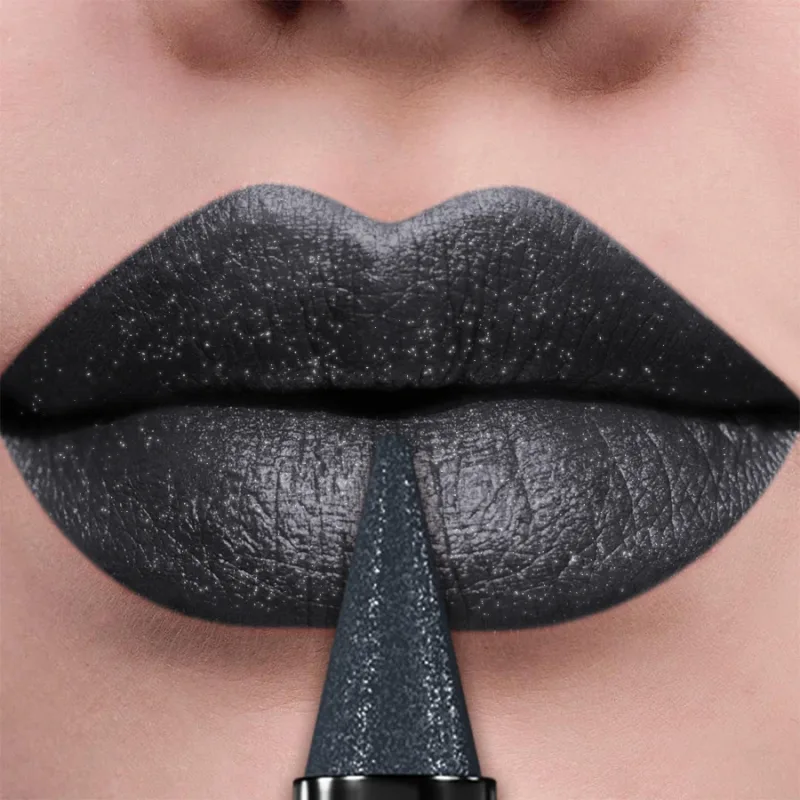 1PC black metallic eyeshadow stick shimmer waterproof glitter eye shadow Korean makeup for eye or lip cosmetic lipstick beauty