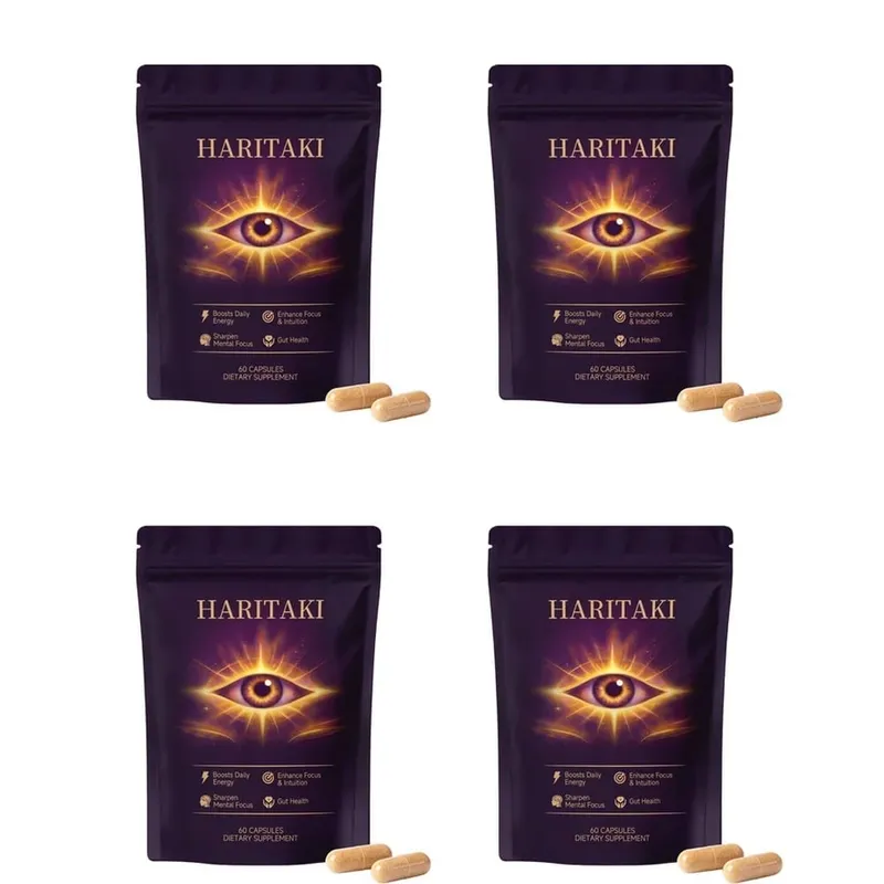 Haritaki Fruit Powder Capsules Supports Digestive Balance and Gut Health Mental Focus Single Ingredient 30 Servings 60 Capsules