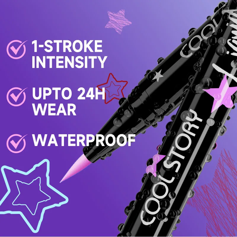 Red White Black Waterproof Eyeliner Pencil Untra-fine Liquid Eye Liner Pen Quick Dry Long Lasting Non Smudge Makeup Cosmetics