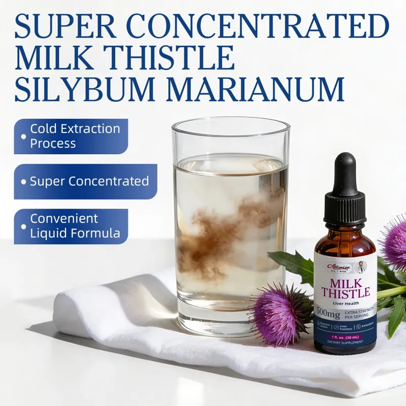 Alliwise Milk Thistle Drops The Wide-Reaching Benefits of Liver Detox & Cleanse Gut-Friendly Ingredients Gentle & Dependable