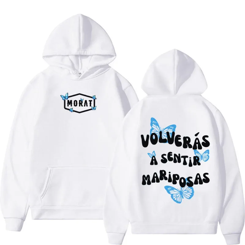 Band Morat Volveras A Sentir Mariposas Merch Hoodies Men's Women Fashion Hip Hop Rock Sweatshirts Fleece Casual Oversized Hoodie — image 7