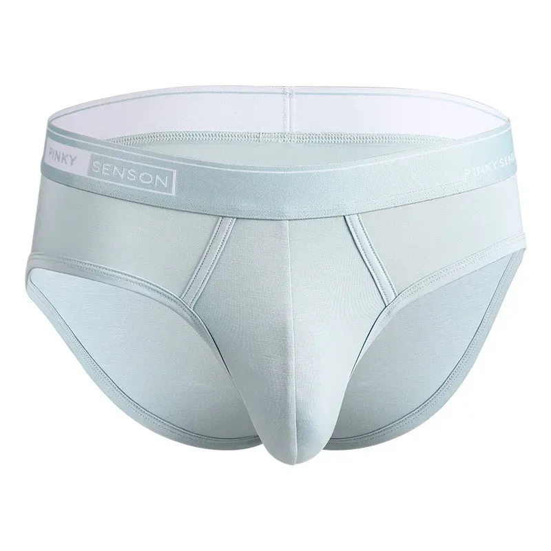 Pantaloni a triangolo da uomo modali nuovi sexy e traspiranti di grandi dimensioni mutande a vita media tinta unita per slip da uomo — image 16