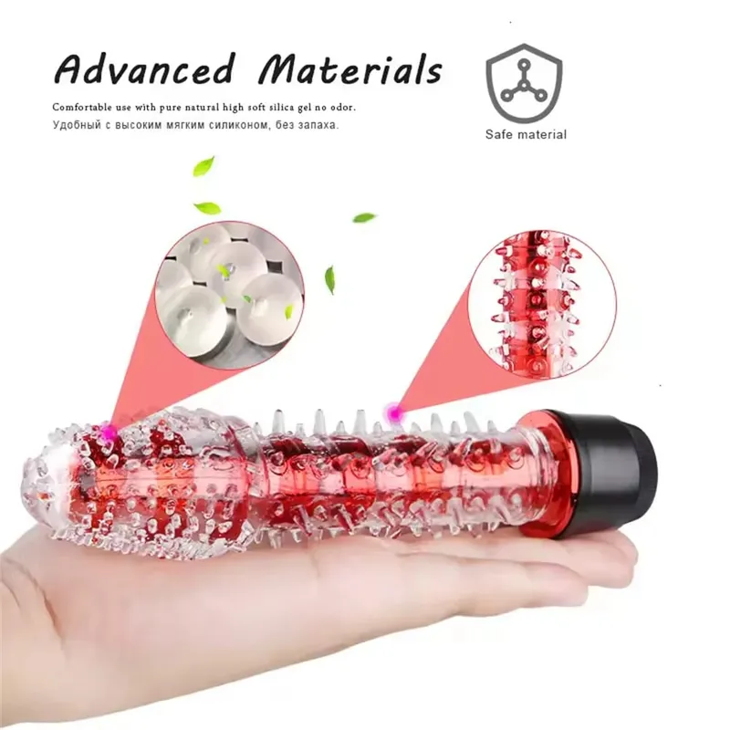 Multispeed Female Clitoris Vibrator G Spot Vaginal Stimulation Vibrating Dildo Anal Butt Plug Sex Toy for Women Men Adult Goods