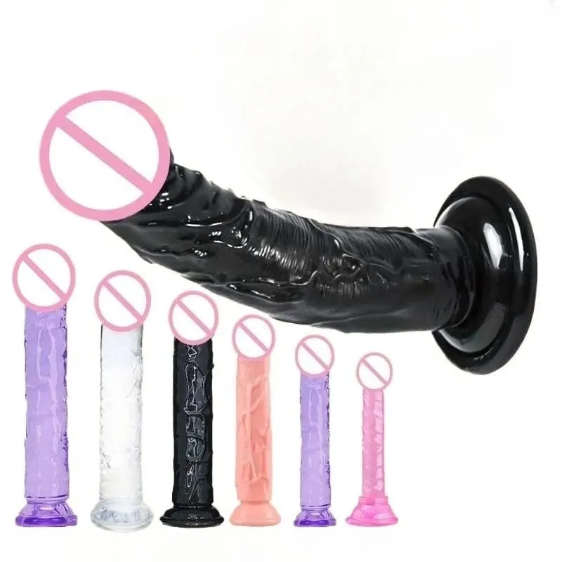 ราคาถูกสุดนุ่มสมจริงผู้หญิงเร้าอารมณ์ Anal Big Dildo ดูดถ้วย Jelly Dick เพศของเล่น Soft Clitori ช่องคลอด Masturbators อวัยวะเพศชาย