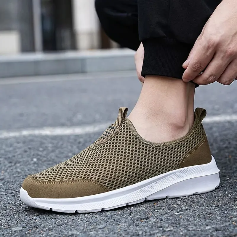 Men's Sneakers Breathable Mesh Men Casual Shoes Outdoor Non-Slip Big Size Loafers Walking Lightweight Male Tennis shoes