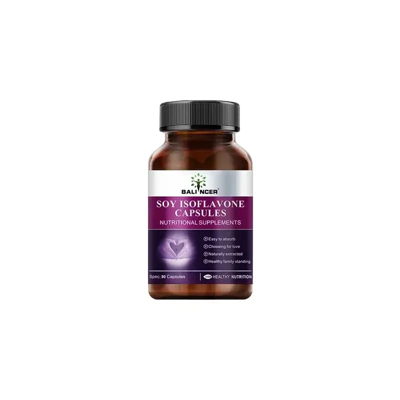 Soy Isoflavone Capsules Women's Health Hormone Balance Menopause Relief Mood Support Non-GMO Female Nutritional Supplement