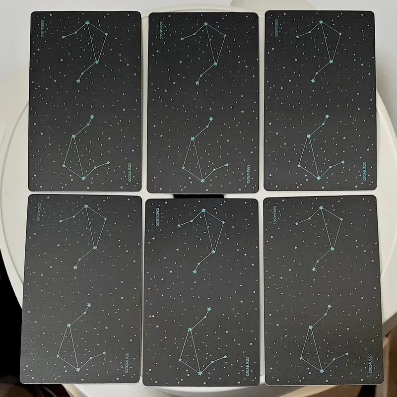 Tarotový balíček Star Maiden 78 karet Estetické nebeské božské tarotové karty ve dvoudílné pevné krabičce 12*7cm, dvojitě reliéfní