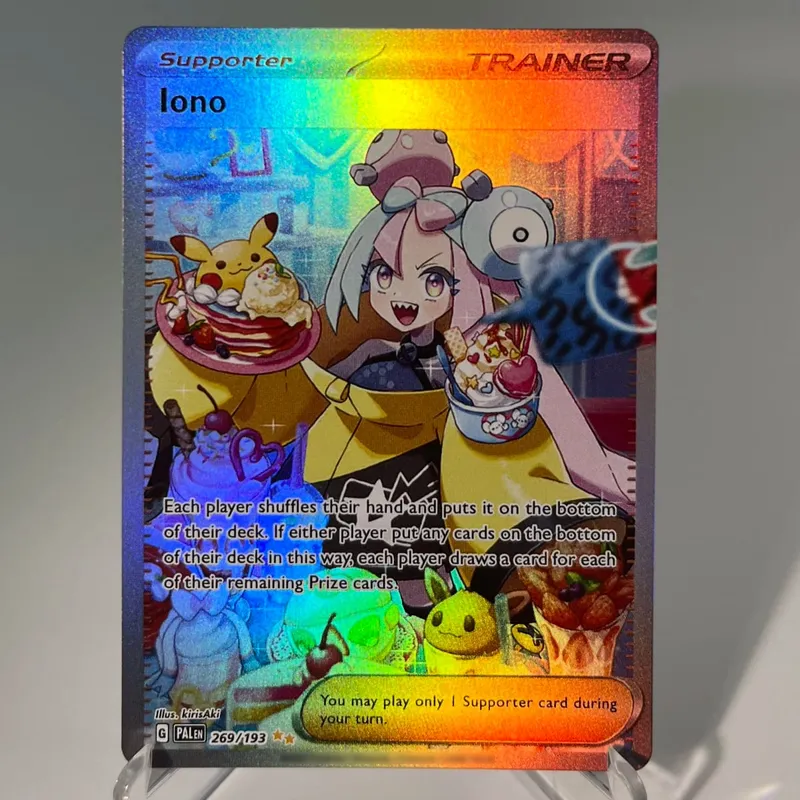 Paldea Evolved PKM Cards PTCG4-C GX Rainbow Magikarp Raichu Tyranitar Iono Rare Collection Battle Toys Gifts for Hobbies