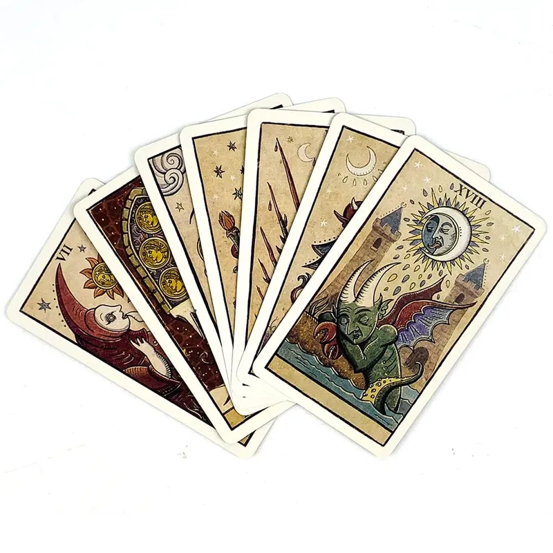 Hot-selling Tarot Cards English Version Fate Divination Edition Cards Game Family Gathering Board Games Halloween Christmas Gift