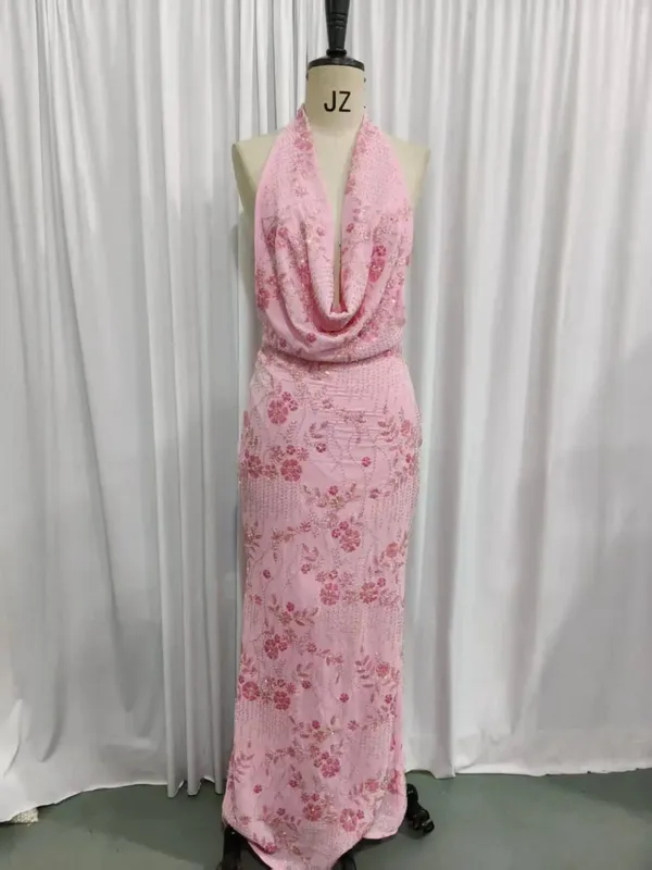 Avrilyaan Beaded Deep V Party Sexy Dresses Backless Bandage Bodycon Elegant Evening Long Dress Women 2024 Summer Dress Vestidos — image 5