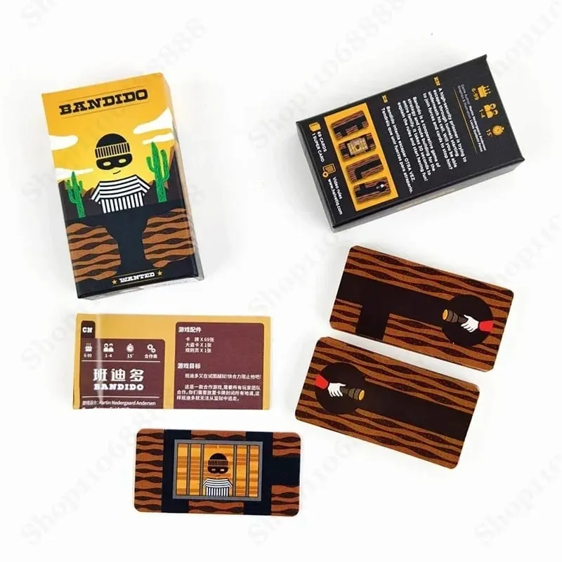 Bandido Bandida Family Table Game 1-4 Players Strategy Card Game For Party Fun With Chinese English Explanations Christmas