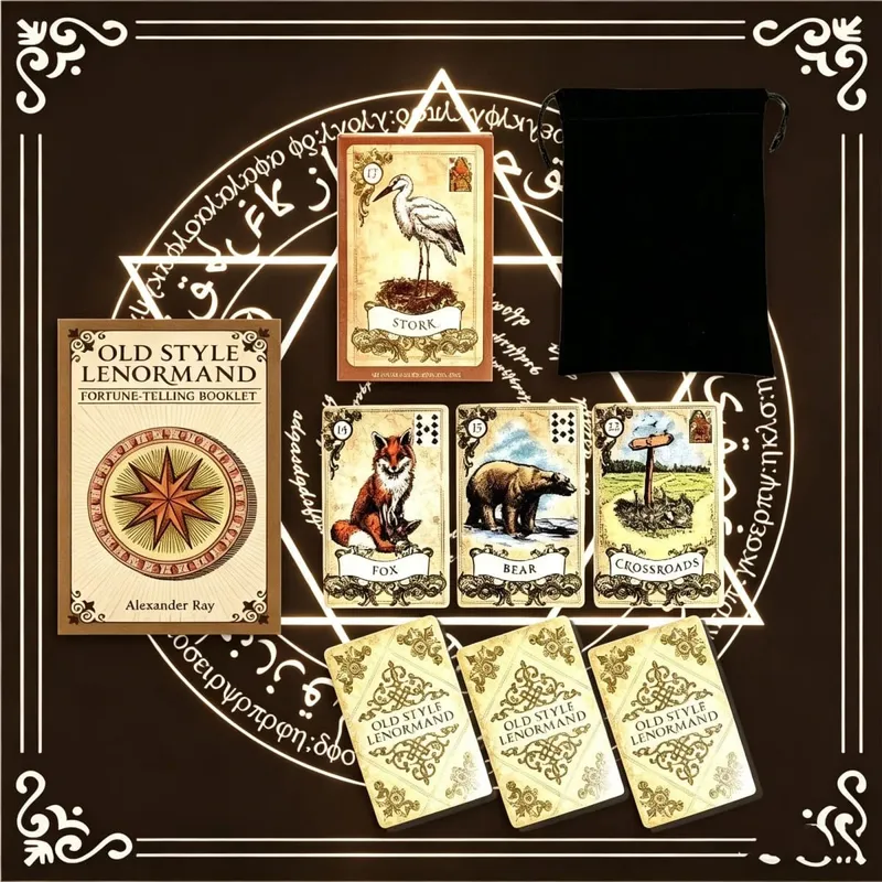 Old Style Lenormand Cards – Vintage Oracle Deck for Divination & Tabletop Games