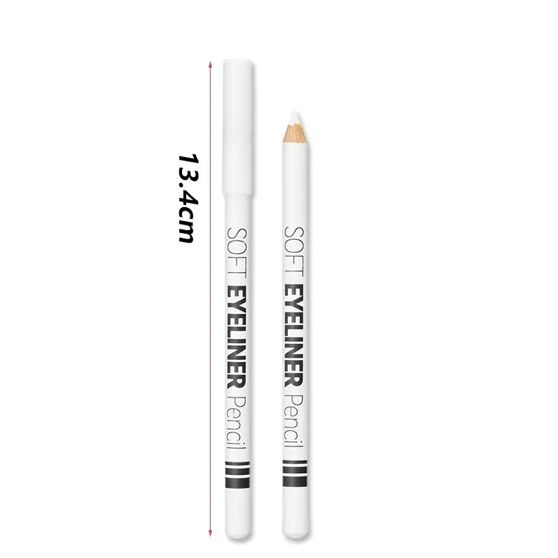 Smooth Waterproof White Eyeliner Pencil - Long-Lasting Eye Brightener Easy Wear Fashion Makeup Tool for Smooth Application — image 5