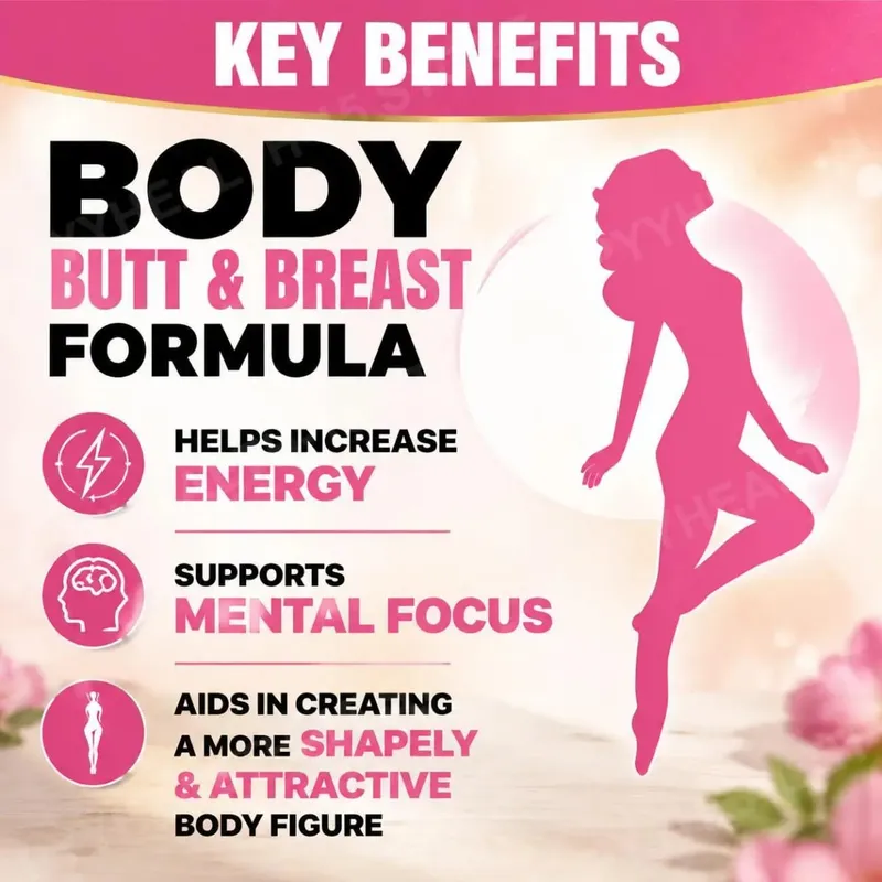 Docteat Body Butt & Breast Formula Capsules Helps Increase Energy and Supports Mental Focus with Creatine and Whey 60 Capsules