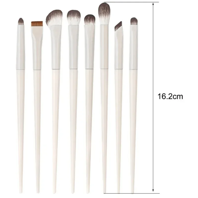 5/6/8/10Pcs Professional Eye Makeup Brushes Set Detail Eyeshadow Brush White Ultra Soft Eyeshadow Eyeliner Beauty Makeup Tools