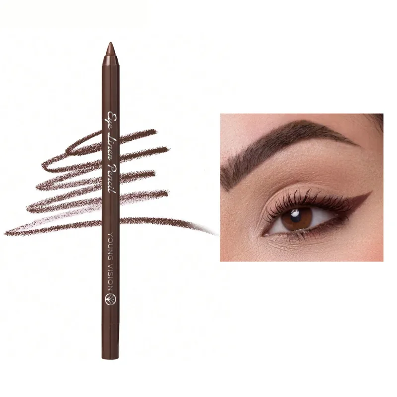 1Pc Waterproof Blue Green Eyeliner Pencil Smudge-Proof Long-Lasting Pearlescent Glitter Eye Liner High Pigmented Punk Eye Makeup — image 11