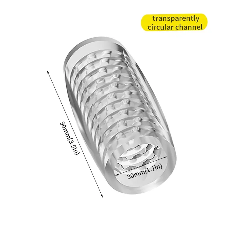 Transparent Masturbation for Men Pleasent Aircraft Cup Device Soft Pocket Vaginal Sleeve Training Adult Blowjob Sex Toy for Male — image 9