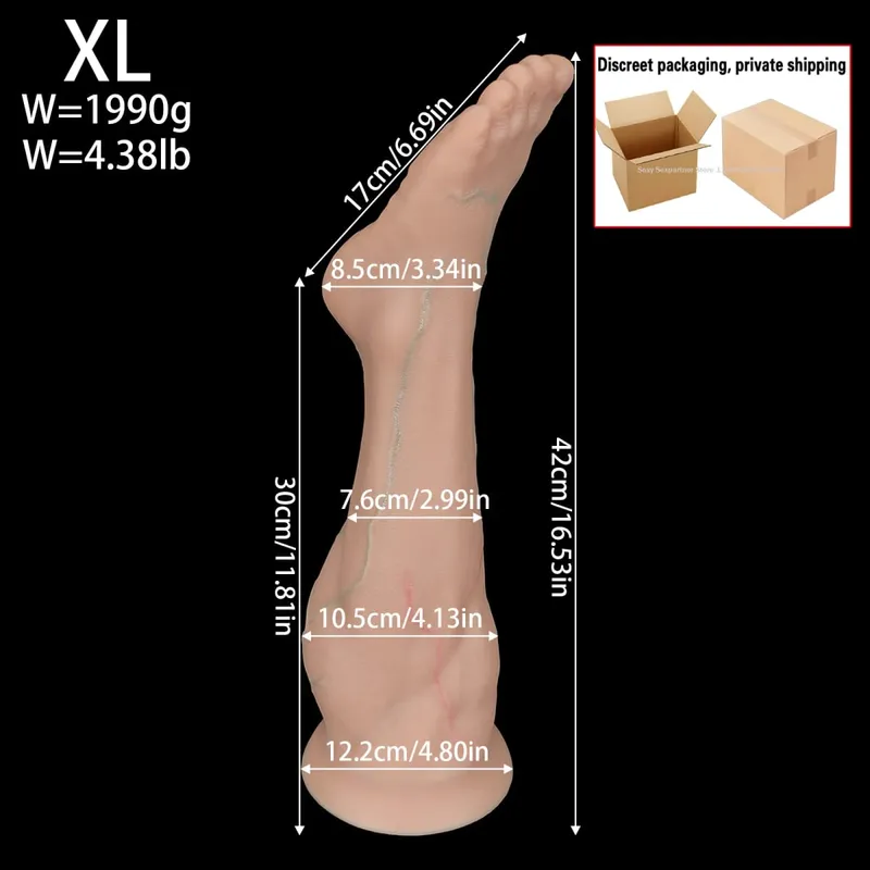 Big Feet Anal Plugs Training Big Silicone Leg Ass ButtPlug Deep Masturbator Dildo Dilator Stimulator Anal Sex Toys Women Men 18