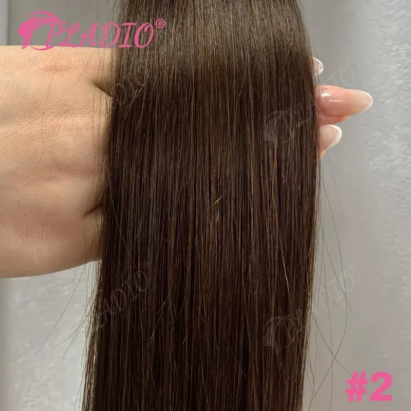 100% Human Hair Tape in Extensions 20Pcs 50g Remy Skin Weft Seamless Invisible Silky Straight Thick Ends for Wedding Women