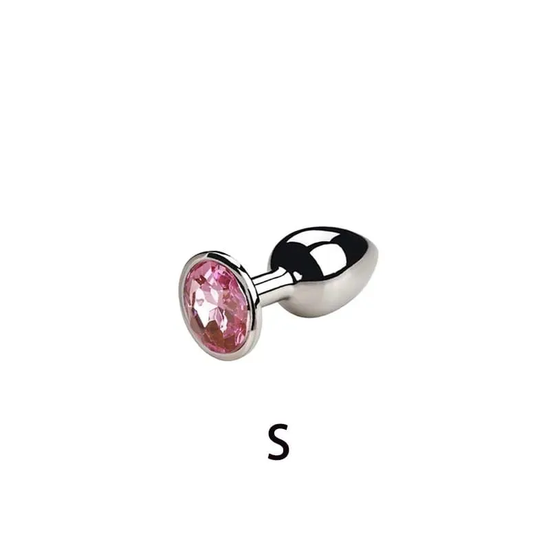 5 Sizes Metal Anal Plug Butt Plug Sex Toy Butt Toy for Women Men Couples Gay Adult Game Masturbator Anal Diamond Sex Shop