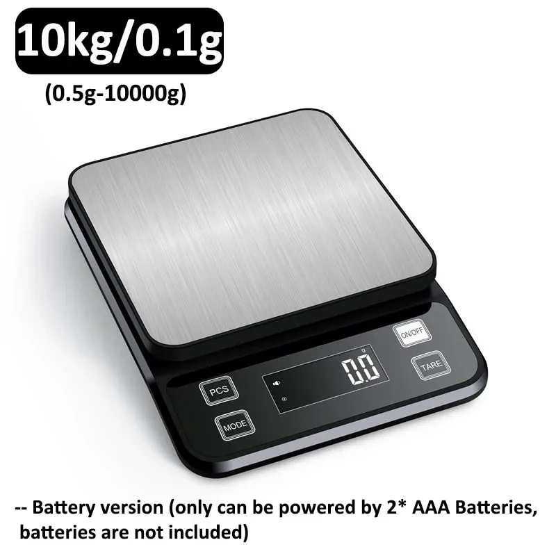 3/5/10kg 0,1g Ψηφιακή ηλεκτρονική ζυγαριά κουζίνας Οθόνη LCD Πλήρως αδιάβροχη Εργαλείο ψησίματος μέτρησης ζύγισης από ανοξείδωτο χάλυβα