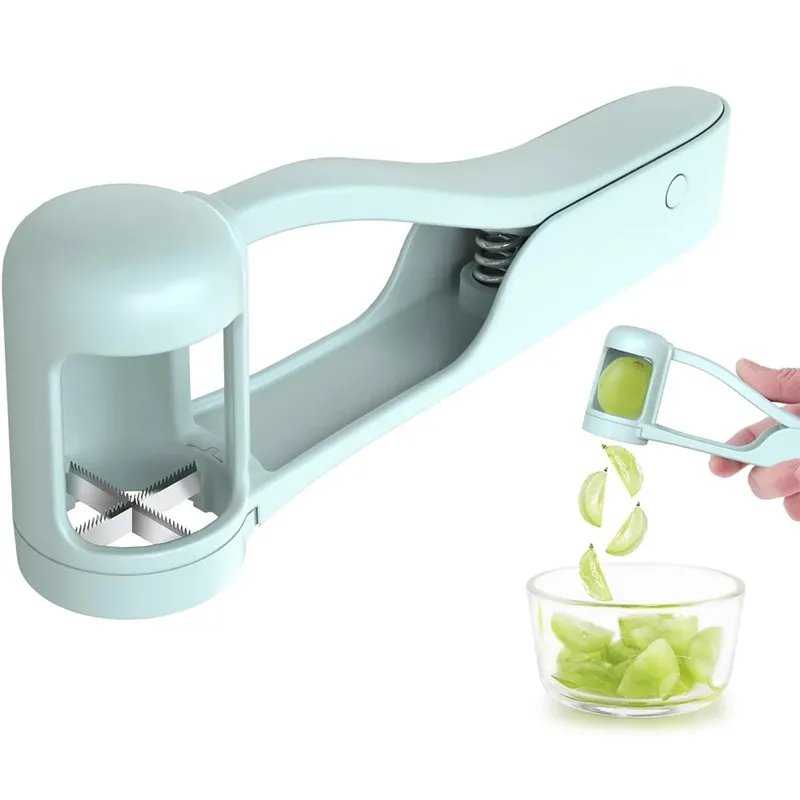Grape Cutter Grape Slicer for Toddlers One Second Grape Cherry Tomato Strawberry Cutter Quarter Slicer Kitchen Gadget