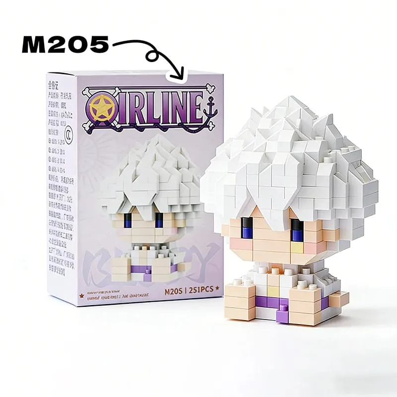 Anime Building Block Chopper Buggy Assembly Micro Building Block Zoro Robin Character Model Mini Bricks Figure Toys For Gift