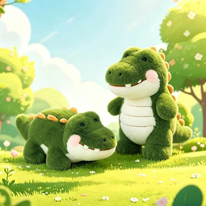 Lovely Crocodile Plush Chubby Animal Cute Huggable Pillow Sofa Backrest Home Bed Decro