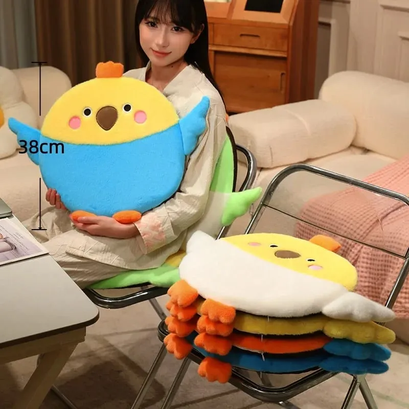 Bird Series Plush Cushion Squishy Stuffed Cushion Soft Floor Sofa Seat Cushion Home Decor Toys Creative Birthday Surprise Gifts