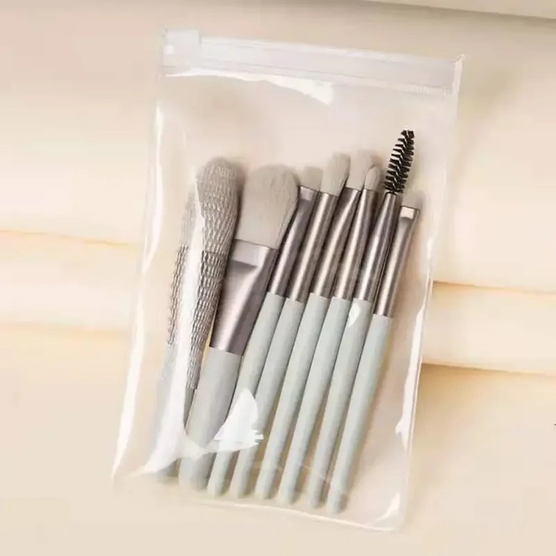 8pcs/set portable Soft Bristle Make Up Brushes Premium Synthetic With Bag Eyeshadow Brush Eye Facial Beauty Foundation tool