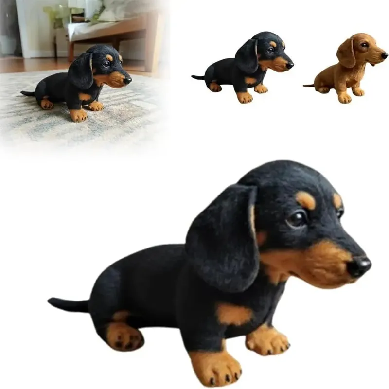 Brinquedo de pelúcia de cachorro macio imita movimento natural simulação imitar pelúcia bonito realista animais de pelúcia para suporte emocional