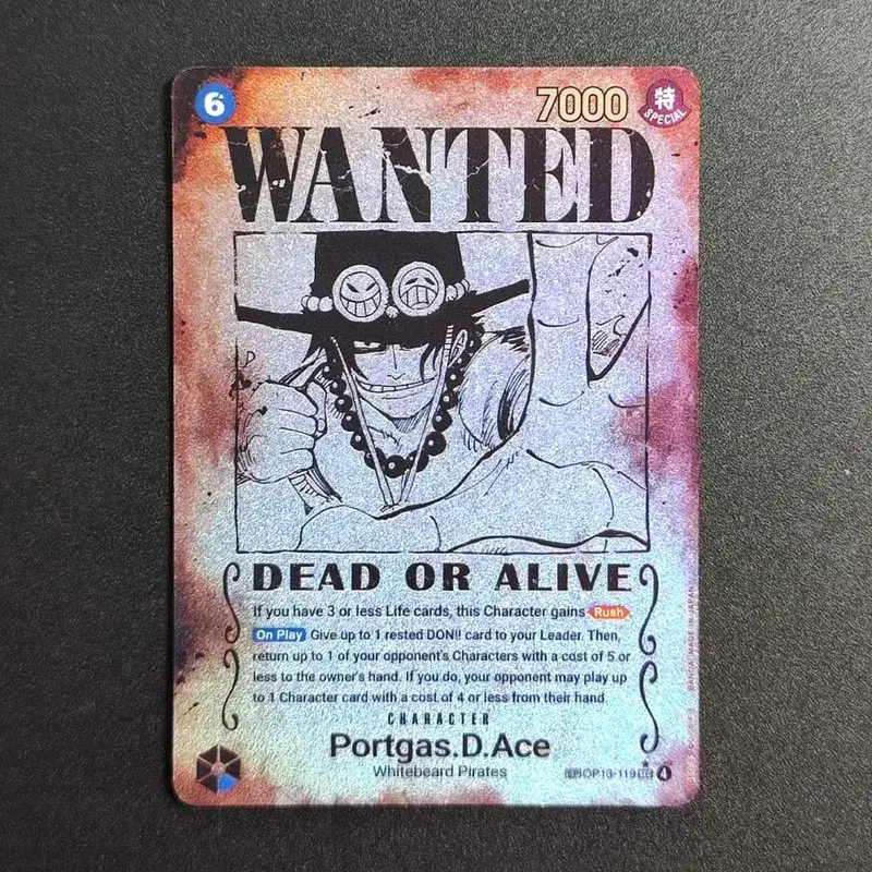 Proxy ONE PIECE CARD Luffy Shanks ACE Roger Teach Kaido Character Card Wanted Alternate Art English Collection Anime Cards
