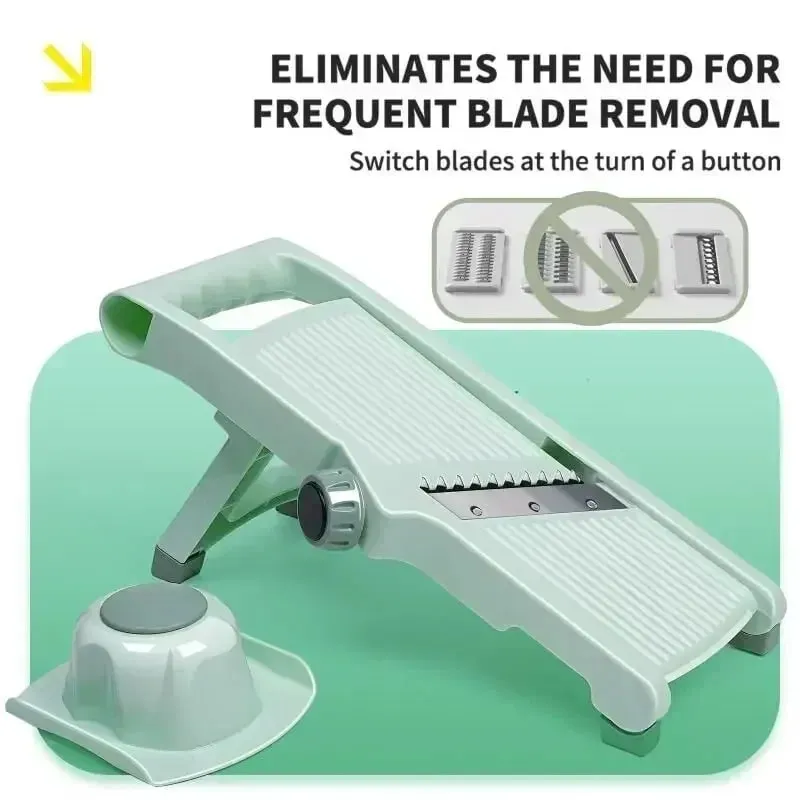 Multi-function Vegetable Slicer Household Fruit And Vegetable Cutter Manual Adjustable Knob Lemon Potato Grater Kitchen Gadgets