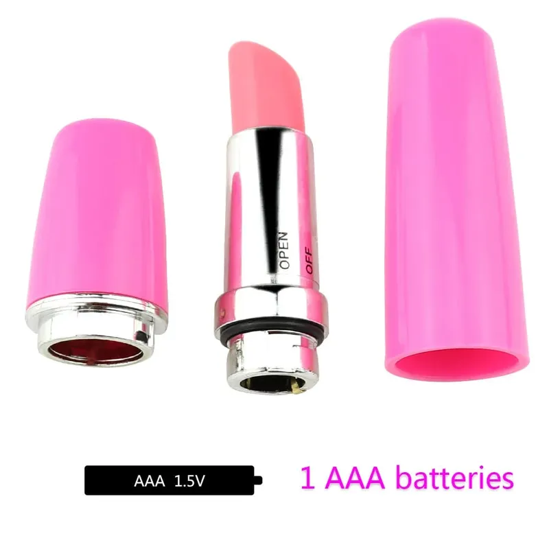 Vibromasseur rouge à lèvres, Mini balle, stimulateur clitoridien, silencieux, étanche, jouet sexuel pour femmes, point G, adulte, Portable