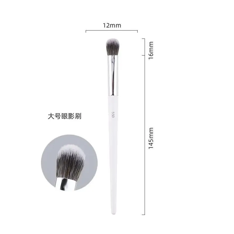 1 stk hvide pulver makeup børster 3D flydende foundation base make up børste Øjenskygge blanding Detail Face Eye Concealer Skønhedsværktøj