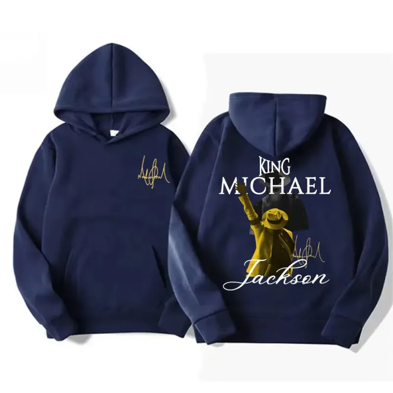 King of Pop Michael Jackson Tour Sweatshirts Men's Clothing Vintage High Street Hoodies Male Casual Long Sleeve Pullovers Hoodie