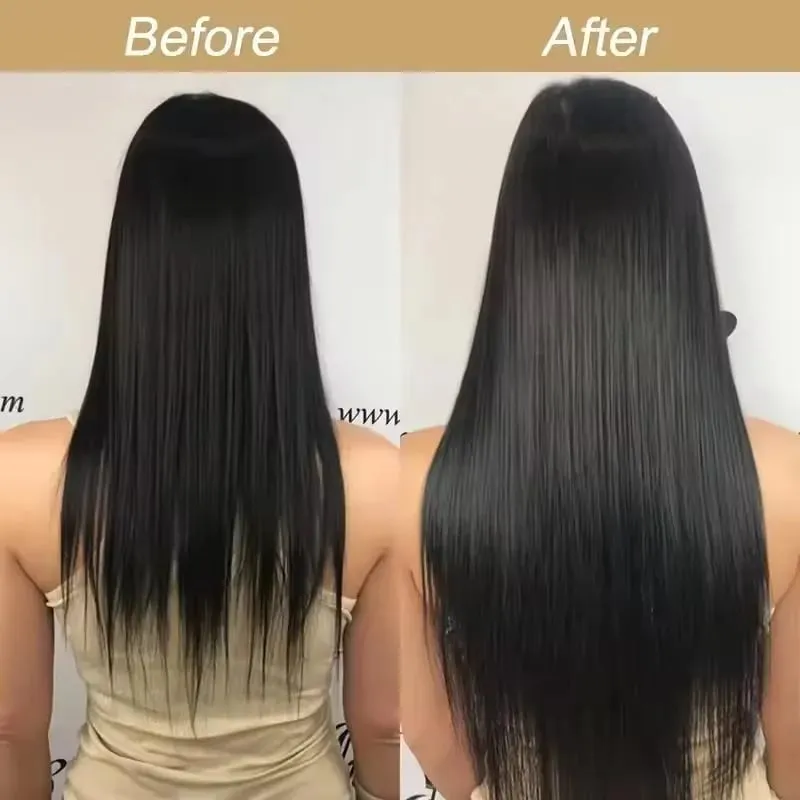 32 Inch Synthetic No Clips Invisible Wire Hair Extension Artificial Natural Fake False Long Straight Hairpiece Blonde For Women