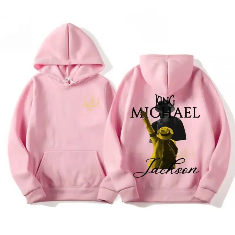 King of Pop Michael Jackson Tour Sweatshirts Men's Clothing Vintage High Street Hoodies Male Casual Long Sleeve Pullovers Hoodie
