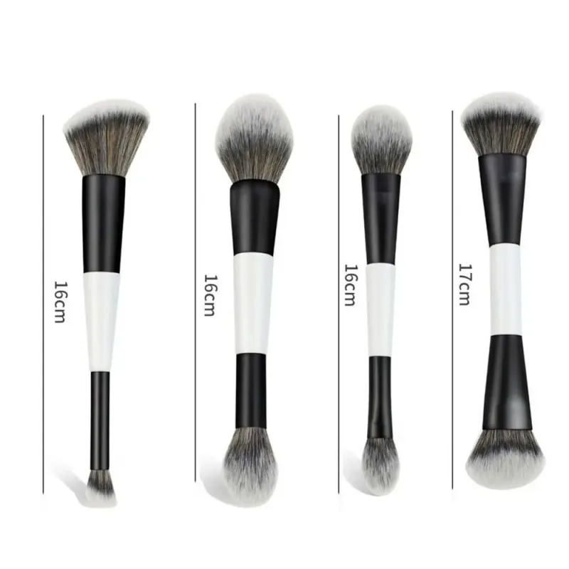 Dual-Ended F4 Contour Face Brush Multi-purpose High Coverage Eyeshadow Concealer Brushes Cosmetic Beauty Powder Blush Brush